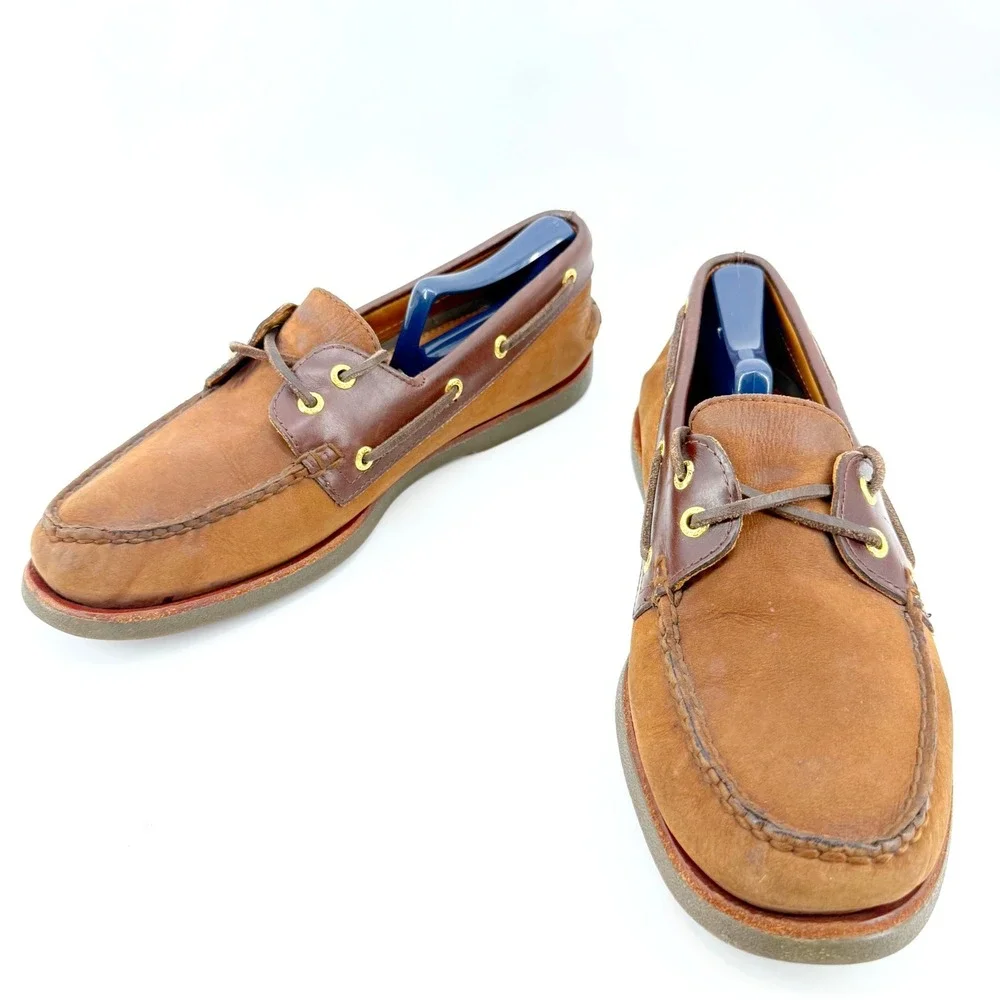 Sperry Top-Sider Boat Shoes Mens 11 Brown Leather Loafers Original Cruise Resort
